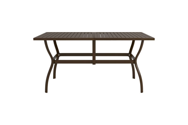 beBasic havebord 140x80x72 cm stål brun - Brun - Havemøbler - Havebord - Spisebord & havebord