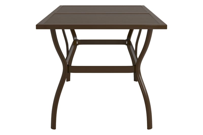 beBasic havebord 140x80x72 cm stål brun - Brun - Havemøbler - Havebord - Spisebord & havebord