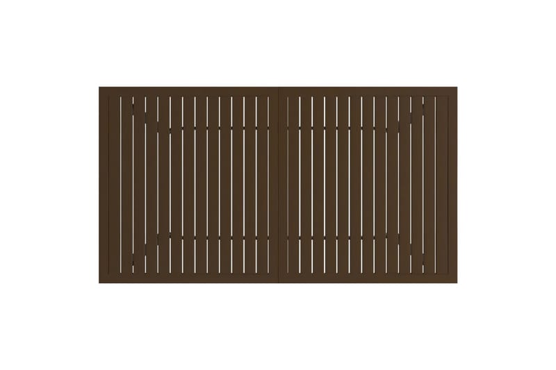 beBasic havebord 140x80x72 cm stål brun - Brun - Spisebord & havebord