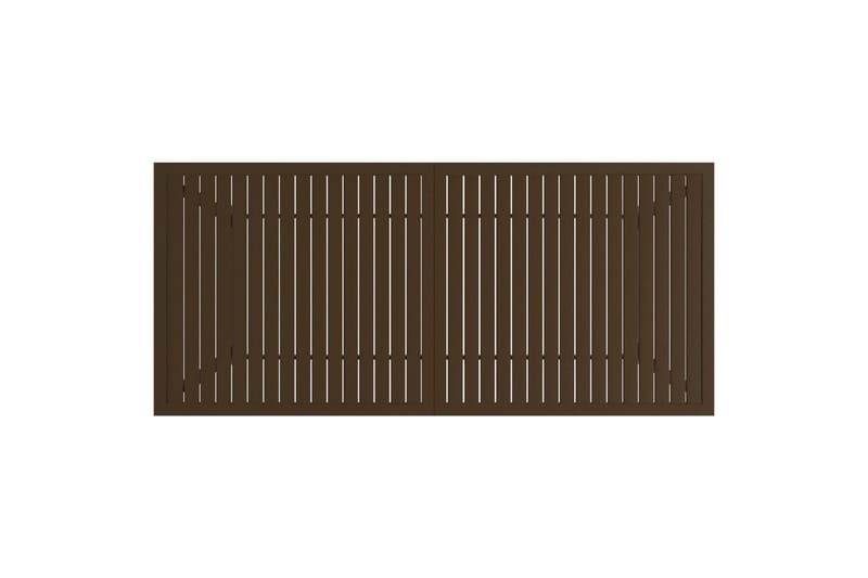 beBasic havebord 190x80x72 cm stål brun - Brun - Spisebord & havebord