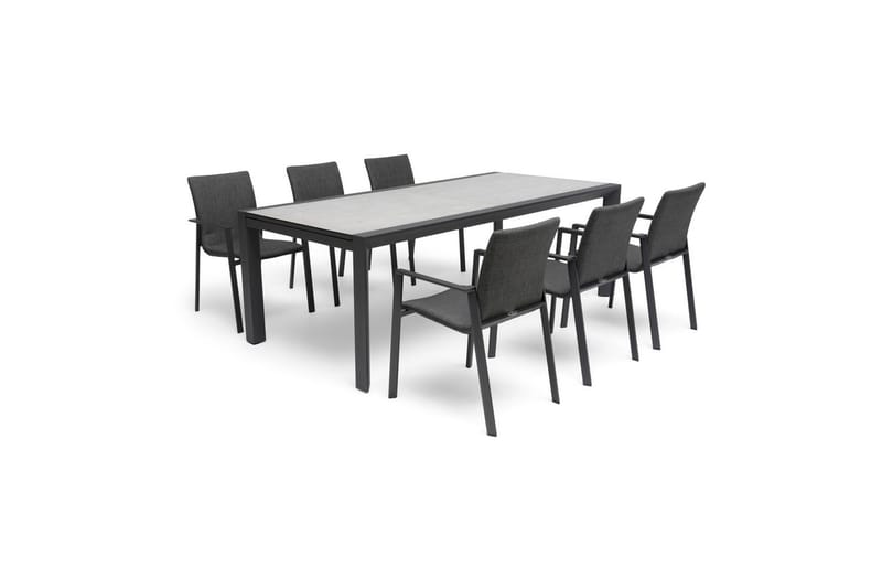 Bord Hillerstorp Borgdala 220/340 x 107 x H75,5 cm Grå - Havemøbler - Havebord - Spisebord & havebord