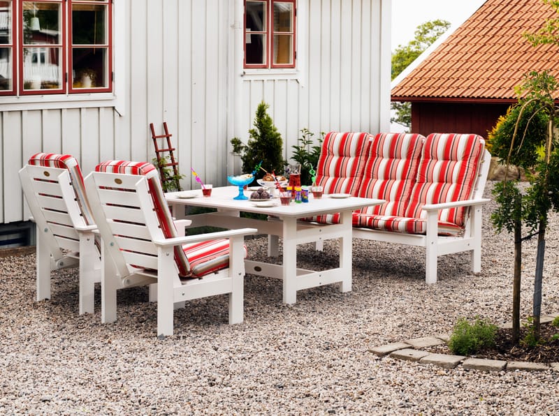 Bord Hillerstorp Herrgård 90 x 165 cm - Hvid - Havemøbler - Havebord - Spisebord & havebord