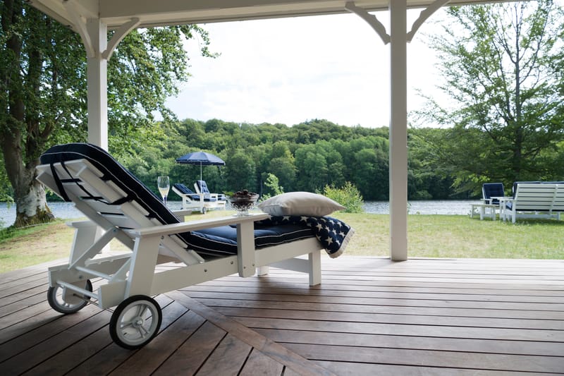 Bord Hillerstorp Herrgård 90 x 165 cm - Hvid - Havemøbler - Havebord - Spisebord & havebord