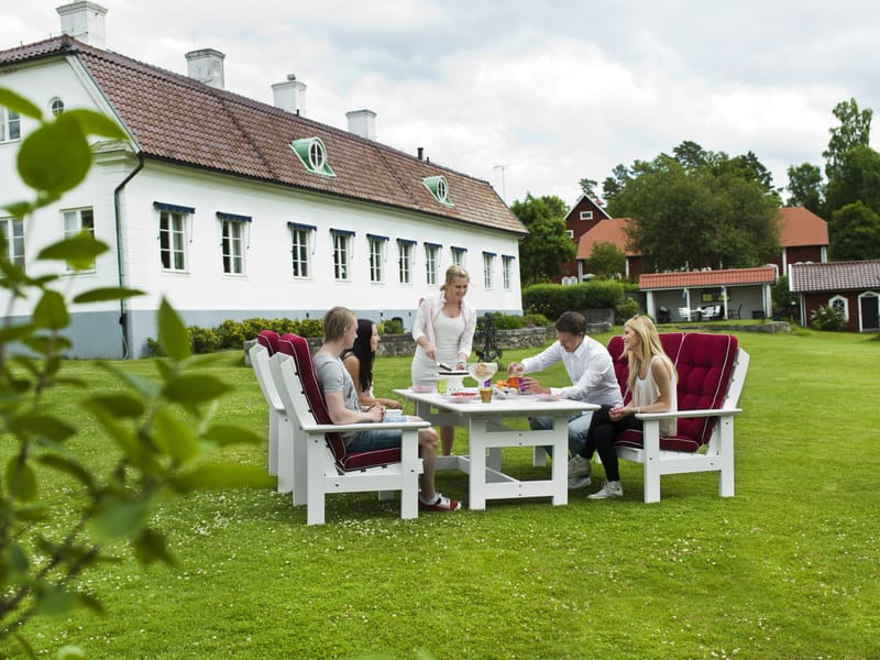 Bord Hillerstorp Herrgård 90 x 165 cm - Hvid - Havemøbler - Havebord - Spisebord & havebord