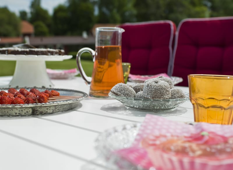 Bord Hillerstorp Herrgård 90 x 165 cm - Hvid - Havemøbler - Havebord - Spisebord & havebord