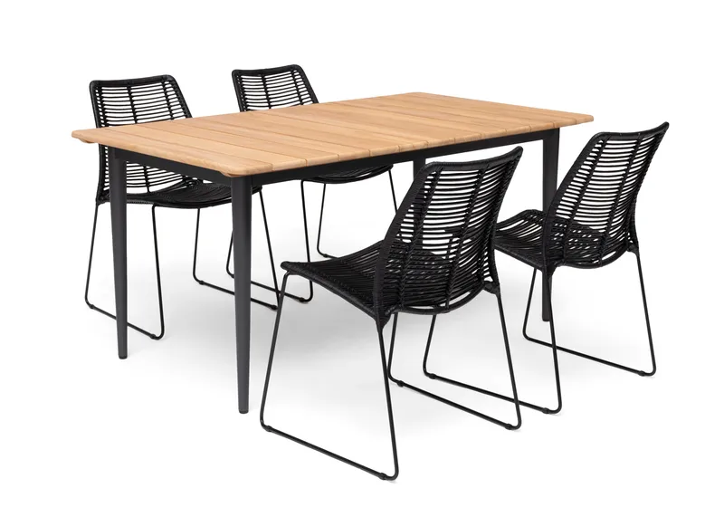 Bord Hillerstorp Lerdala 160 x 90 cm Natur - Brun - Havemøbler - Havebord - Spisebord & havebord