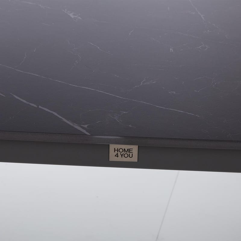 Bord HOME4YOU Beida 180x90x75 cm sort - Sort - Havemøbler - Havebord - Spisebord & havebord