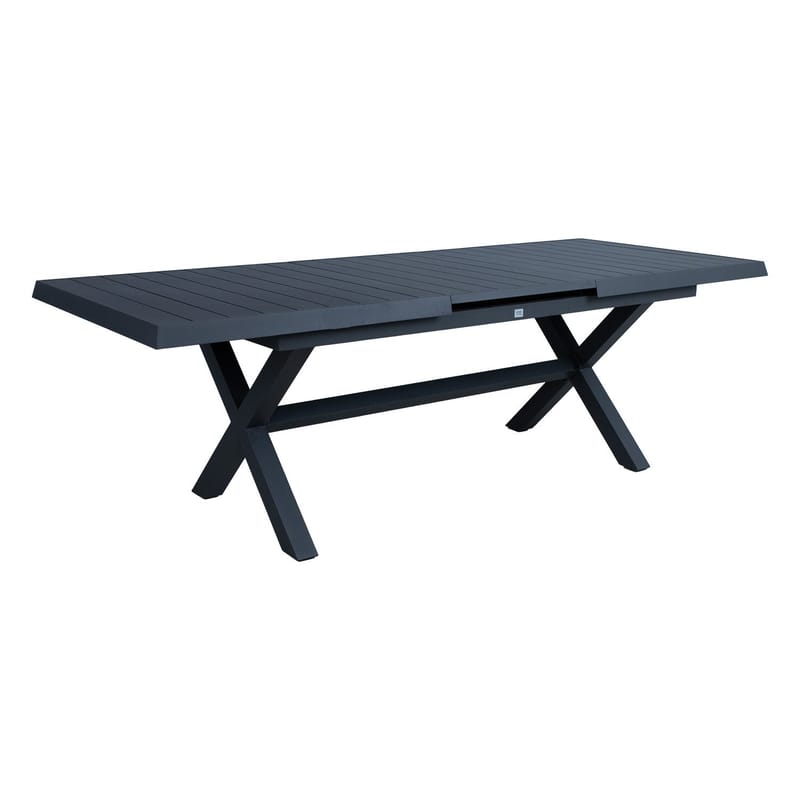 Bord HOME4YOU Columbus 183/243x100x76 Mørkegrå - mørkegrå - Havemøbler - Havebord - Spisebord & havebord
