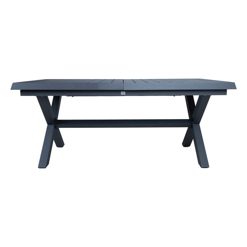 Bord HOME4YOU Columbus 183/243x100x76 Mørkegrå - mørkegrå - Havemøbler - Havebord - Spisebord & havebord