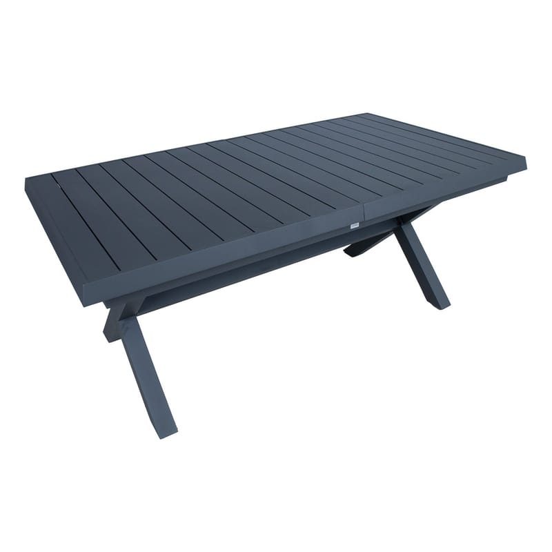 Bord HOME4YOU Columbus 183/243x100x76 Mørkegrå - mørkegrå - Havemøbler - Havebord - Spisebord & havebord