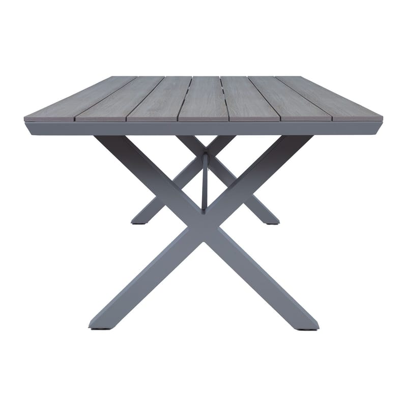 Bord HOME4YOU Corinna 180x100x74 cm Lysegrå - Lysegrå - Havemøbler - Havebord - Spisebord & havebord