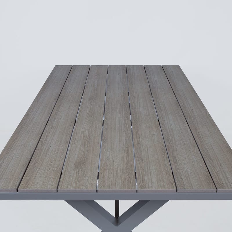 Bord HOME4YOU Corinna 180x100x74 cm Lysegrå - Lysegrå - Havemøbler - Havebord - Spisebord & havebord