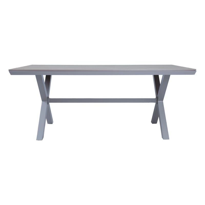 Bord HOME4YOU Corinna 180x100x74 cm Lysegrå - Lysegrå - Havemøbler - Havebord - Spisebord & havebord
