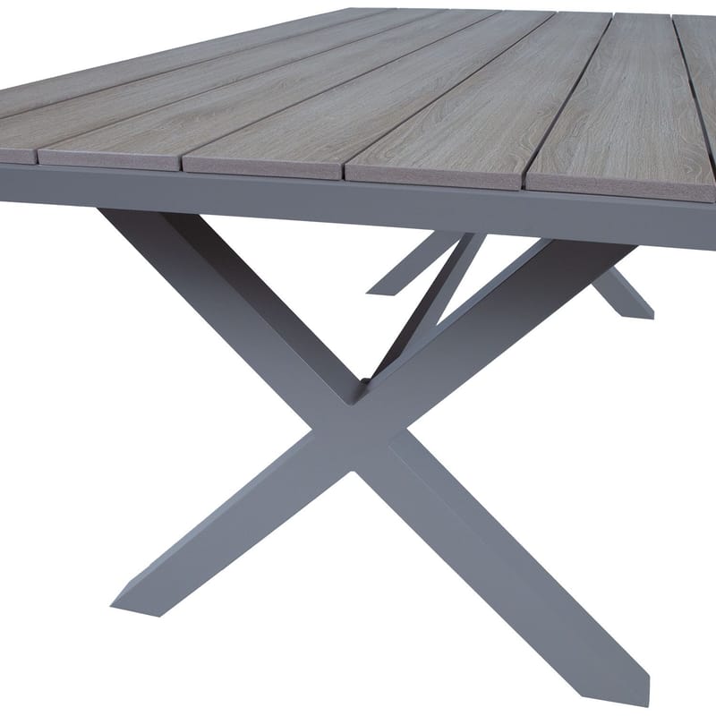 Bord HOME4YOU Corinna 180x100x74 cm Lysegrå - Lysegrå - Havemøbler - Havebord - Spisebord & havebord