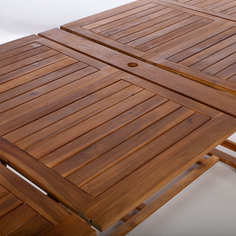 Bord HOME4YOU Fabiola 285/225/165x100x75 cm akacie - Akacie - Havemøbler - Havebord - Spisebord & havebord