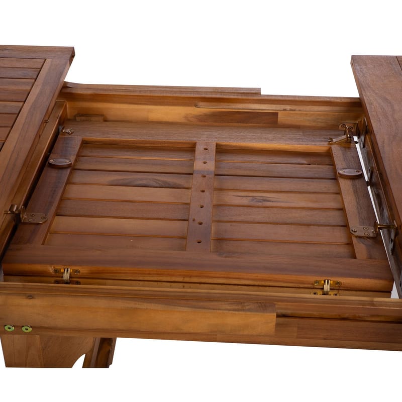 Bord HOME4YOU Fabiola 285/225/165x100x75 cm akacie - Akacie - Havemøbler - Havebord - Spisebord & havebord