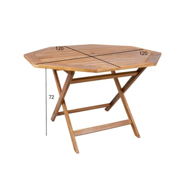 Bord HOME4YOU Finlay 120x120x72 cm Akacie - Akacie - Havemøbler - Havebord - Spisebord & havebord