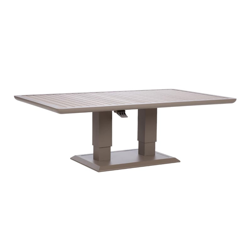 Bord HOME4YOU Marenda 150x90x2-75 cm gråbeige - gråbeige - Havemøbler - Havebord - Spisebord & havebord