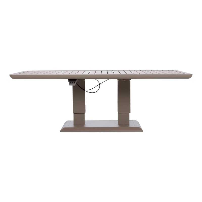 Bord HOME4YOU Marenda 150x90x2-75 cm gråbeige - gråbeige - Havemøbler - Havebord - Spisebord & havebord