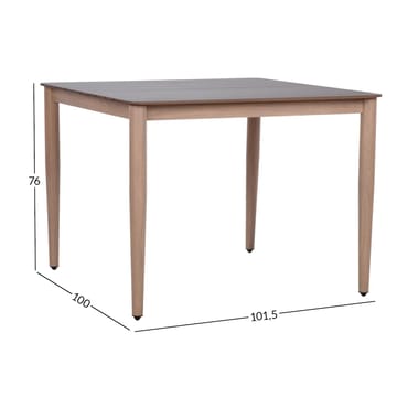 Bord HOME4YOU Medina 101,5x100x76 cm Beige - beige - Havemøbler - Havebord - Spisebord & havebord