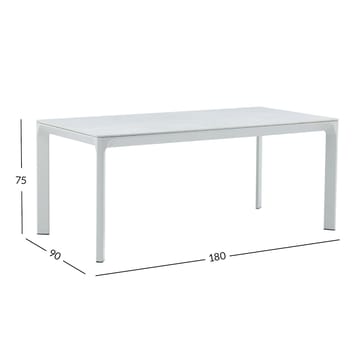 Bord HOME4YOU Melrose 180x90x75 cm Beige - beige - Havemøbler - Havebord - Spisebord & havebord