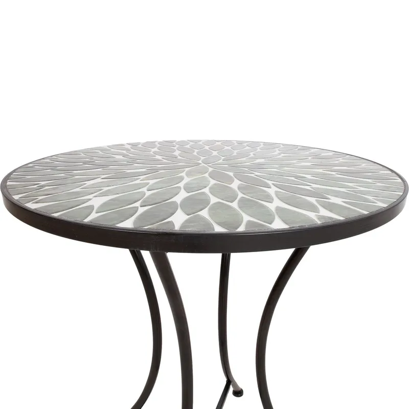 Bord HOME4YOU Mirt D60x73 cm grøn - Grøn - Havemøbler - Havebord - Barbord udendørs