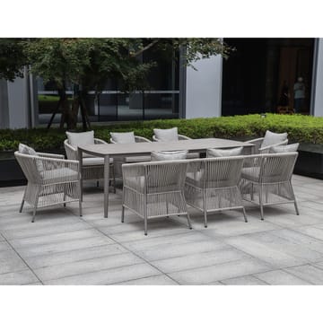 Bord HOME4YOU Silva 220x100x75 cm gråbeige - gråbeige - Havemøbler - Havebord - Spisebord & havebord