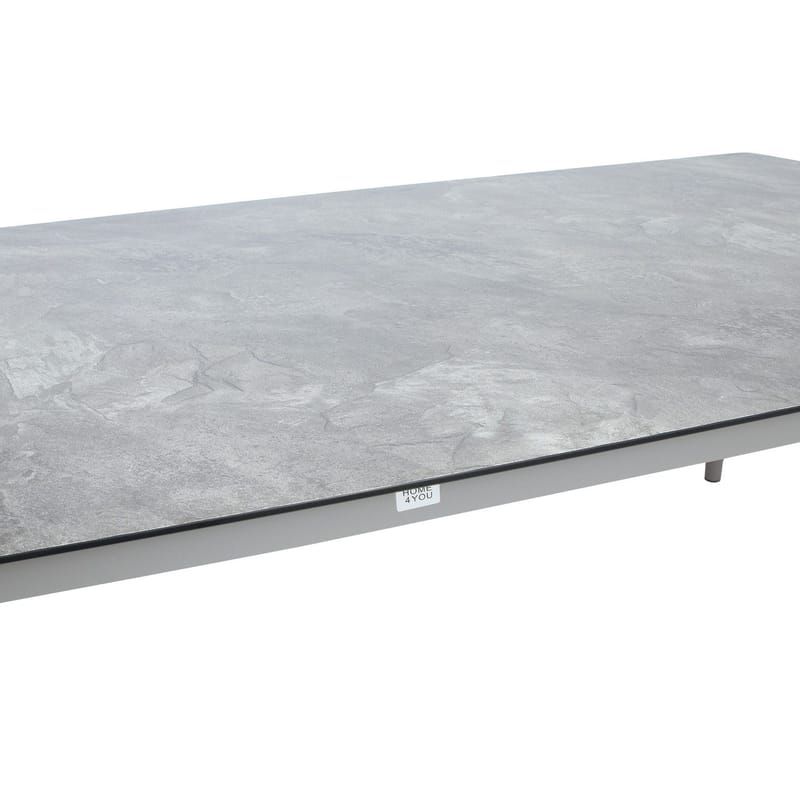 Bord HOME4YOU Silva 220x100x75 cm gråbeige - gråbeige - Havemøbler - Havebord - Spisebord & havebord