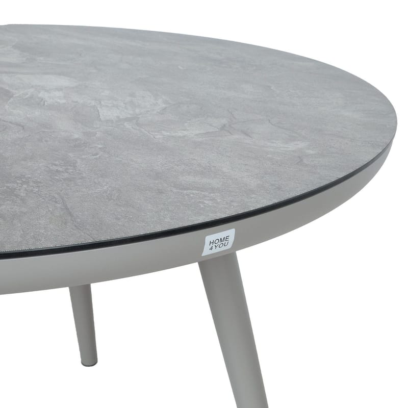 Bord HOME4YOU Silva D120x75 cm gråbeige - gråbeige - Havemøbler - Havebord - Spisebord & havebord