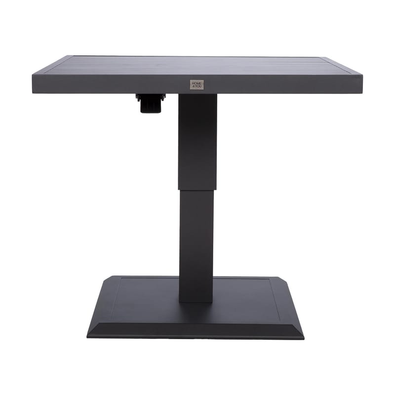 Bord HOME4YOU Tomson 85x85x52-75 cm Mørkegrå - mørkegrå - Havemøbler - Havebord - Spisebord & havebord