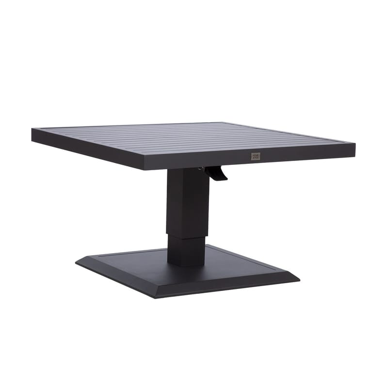 Bord HOME4YOU Tomson 85x85x52-75 cm Mørkegrå - mørkegrå - Havemøbler - Havebord - Spisebord & havebord