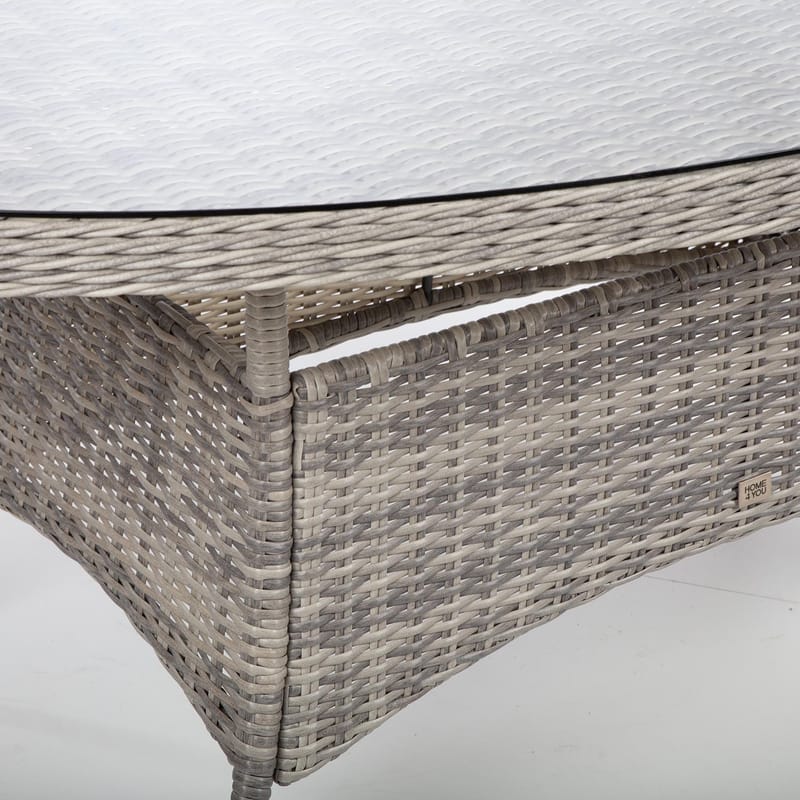 Bord HOME4YOU Trento 180x100x75 cm Lysegrå - Lysegrå - Havemøbler - Havebord - Spisebord & havebord