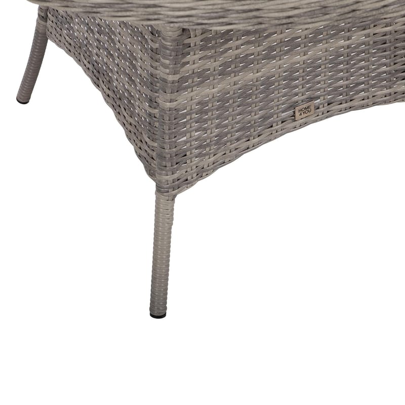 Bord HOME4YOU Trento D110x73,5 cm Lysegrå - lysegrå - Havemøbler - Havebord - Spisebord & havebord