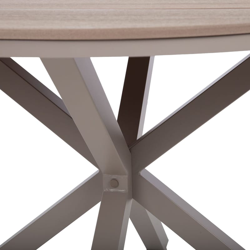 Bord HOME4YOU Porto D110,5x73 cm Beige/Grå - beige / grå - Havemøbler - Havebord - Spisebord & havebord