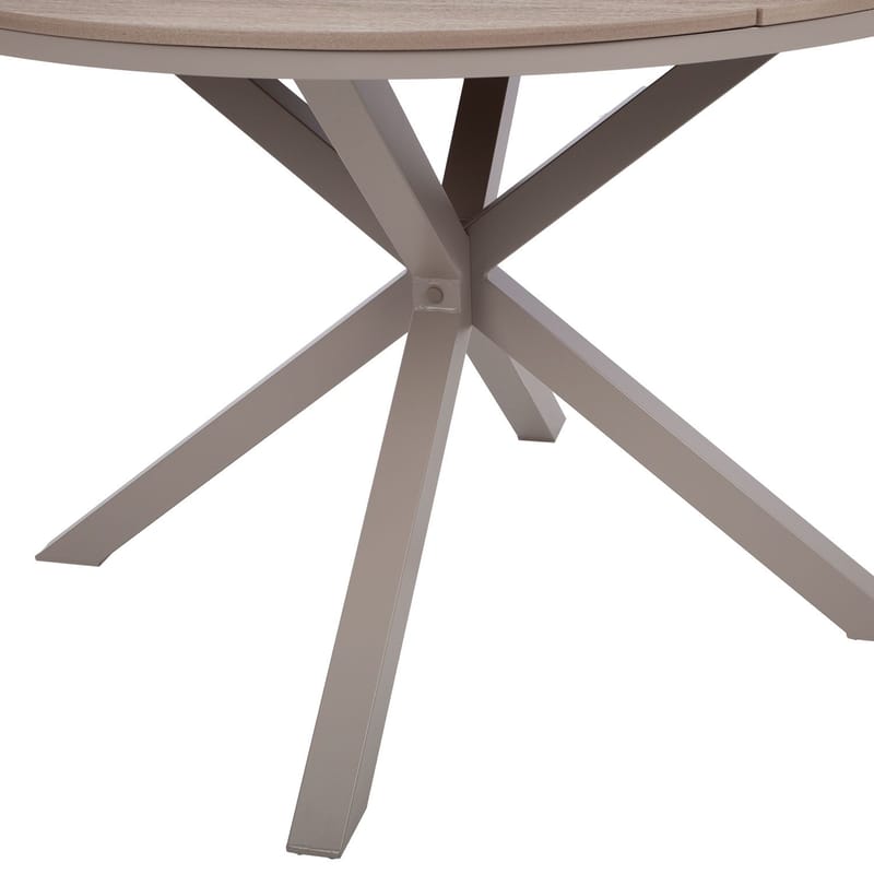 Bord HOME4YOU Porto D110,5x73 cm Beige/Grå - beige / grå - Havemøbler - Havebord - Spisebord & havebord