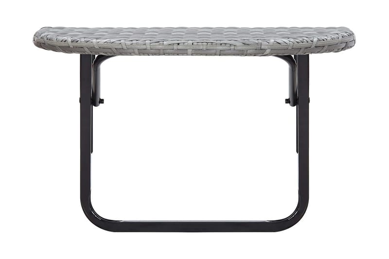 Altanbord 60x60x50 cm Polyrattan Grå - Grå - Havemøbler - Havebord - Cafebord