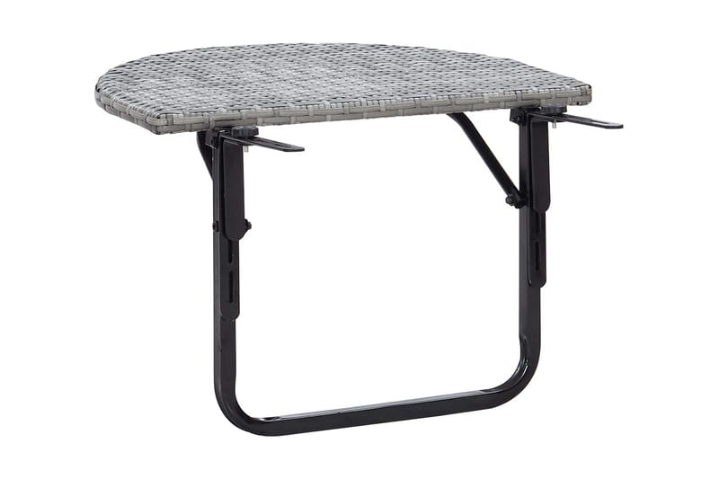 Altanbord 60x60x50 cm Polyrattan Grå - Grå - Havemøbler - Havebord - Cafebord