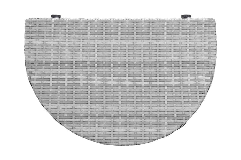 Altanbord 60x60x50 cm Polyrattan Grå - Grå - Havemøbler - Havebord - Cafebord