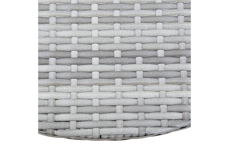 Altanbord 60x60x50 cm Polyrattan Grå - Grå - Havemøbler - Havebord - Cafebord