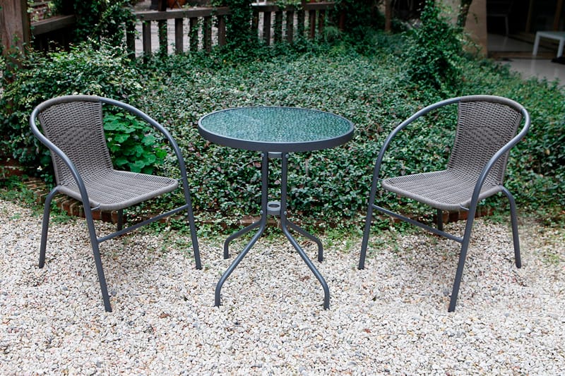 Bistro Bord Grå - Havemøbler - Havebord - Cafebord