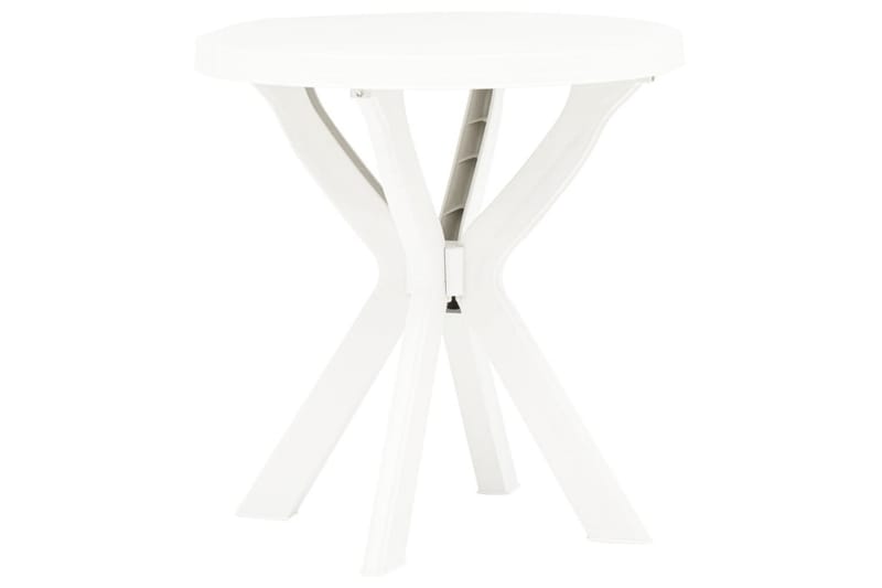 bistrobord Ø70 cm plastik hvid - Hvid - Altanborde - Cafebord