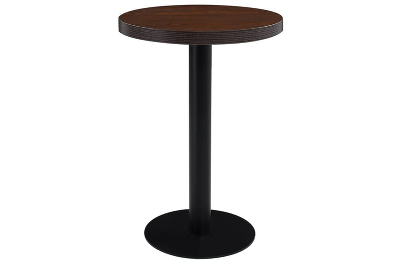 Bistrobord 60 cm Mdf Mørkebrun - Brun - Cafebord - Altanborde