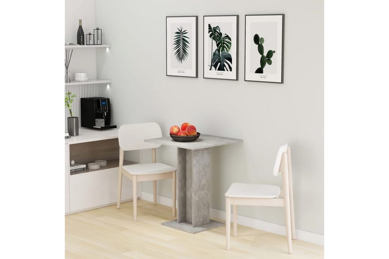Bistrobord 60x60x75 cm Spånplade Betongrå - Grå - Havemøbler - Havebord - Cafebord