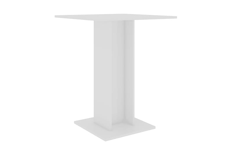 Bistrobord 60x60x75 cm Spånplade Hvid Højglans - Hvid - Altanborde - Cafebord