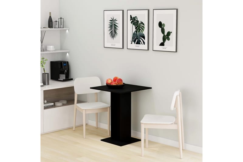 Bistrobord 60x60x75 cm Spånplade Sort - Sort - Havemøbler - Havebord - Cafebord