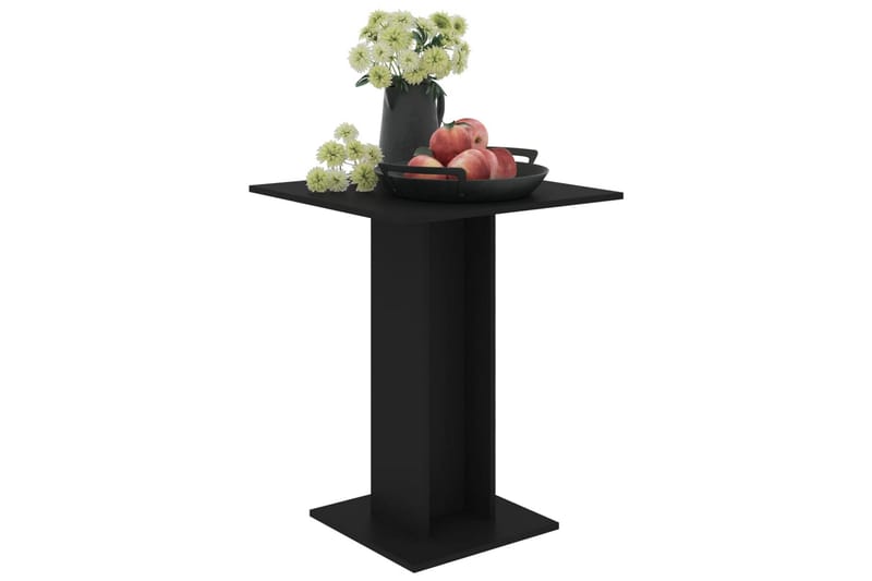Bistrobord 60x60x75 cm Spånplade Sort - Sort - Havemøbler - Havebord - Cafebord