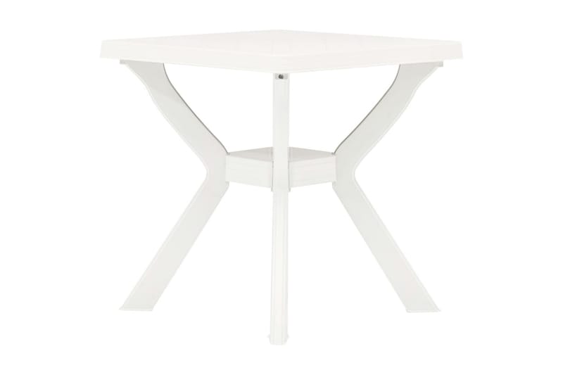 bistrobord 70 x 70 x 72 cm plastik hvid - Hvid - Altanborde - Cafebord