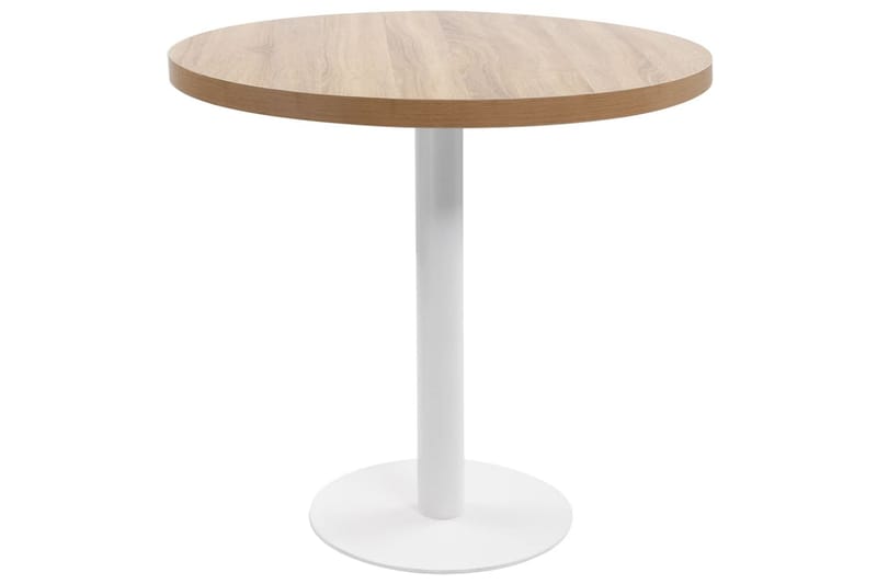 Bistrobord 80 cm Mdf Lysebrun - Brun - Havemøbler - Havebord - Cafebord