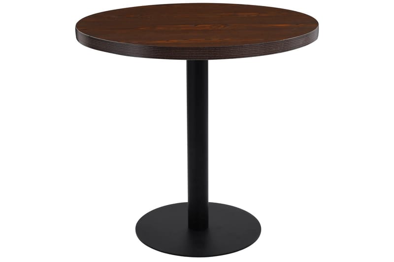 Bistrobord 80 cm Mdf Mørkebrun - Brun - Cafebord - Altanborde