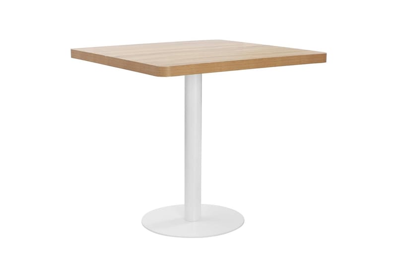 Bistrobord 80x80 cm Mdf Lysebrun - Brun - Havemøbler - Havebord - Cafebord